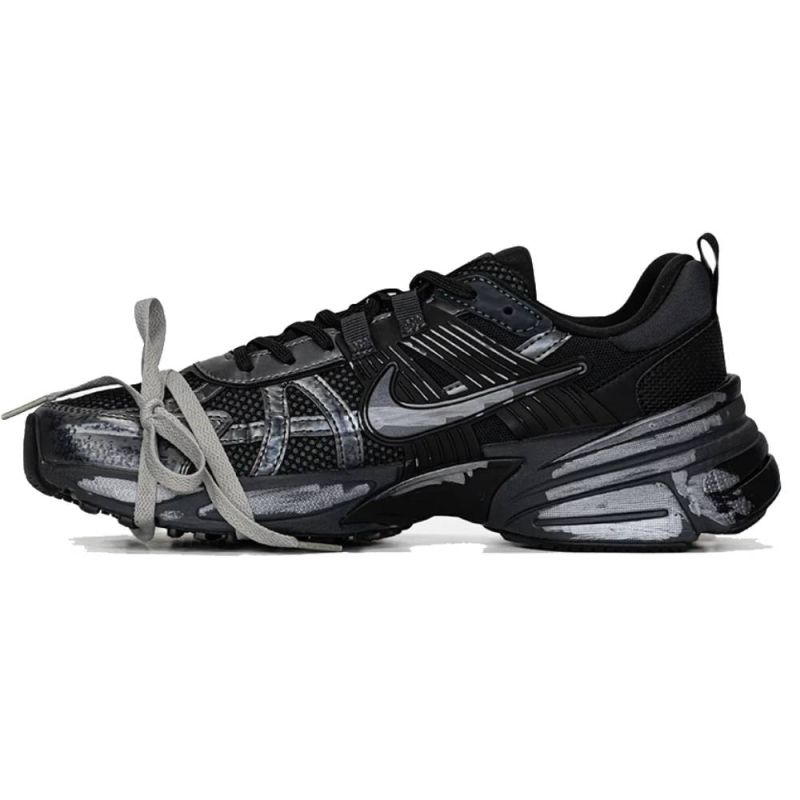 Nike Custom V2K Runtekk Black Silver