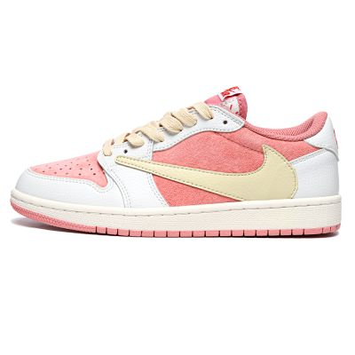 Nike Air Jordan 1 Low x Travis Scott Pink White Beige