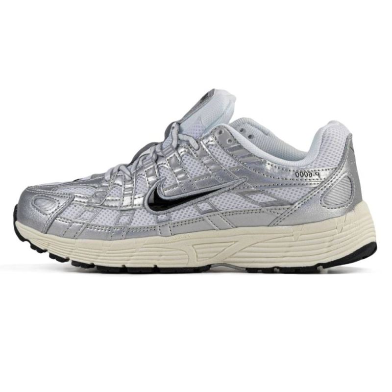 Nike P-6000 White Silver Black