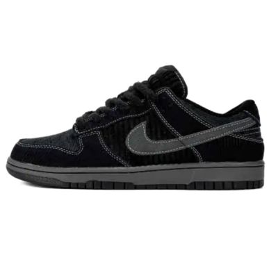 Nike Dunk Low Triple Black Corduroy
