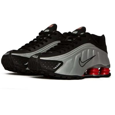 Nike Shox R4 Black/Metallic Silver