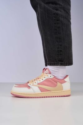 Nike Air Jordan 1 Low OG Travis Scott White Pink