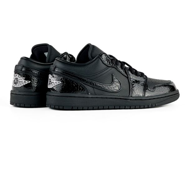 Nike Air Jordan 1 Low Se Patent Elephant Black
