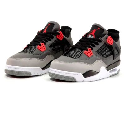 Nike Air Jordan 4 Grey Red Black