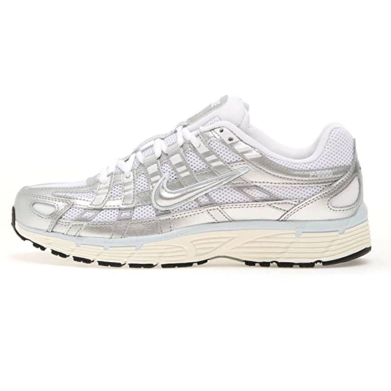 Nike P-6000 White Silver Blue
