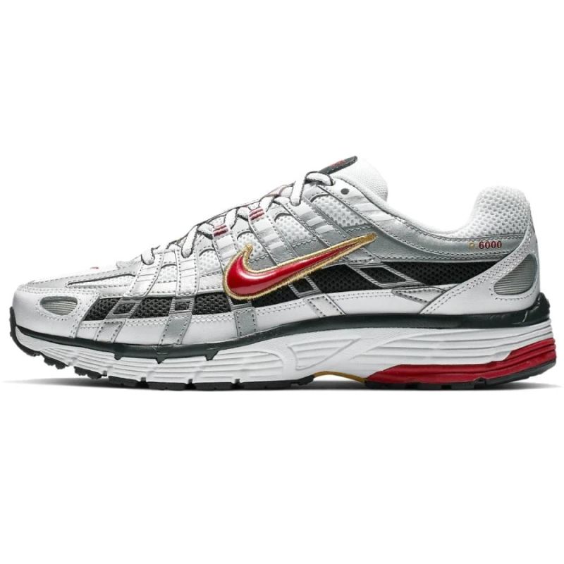 Nike P-6000 platinum Varsity Red