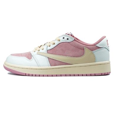 Jordan 1 Low Og Sp Travis Scott Pink White Beige