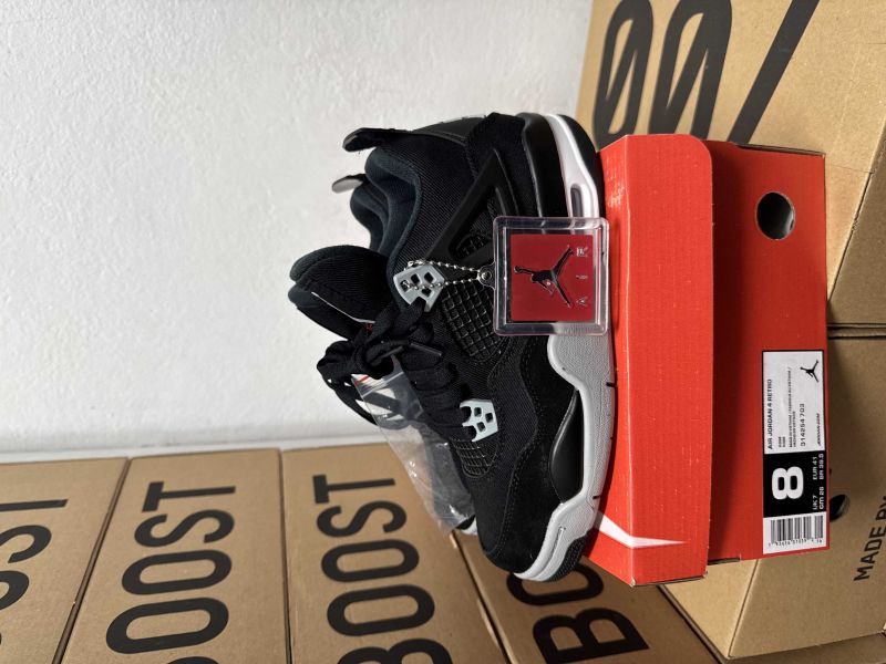 Jordan 1 ️ Nike 4 Black Canvas