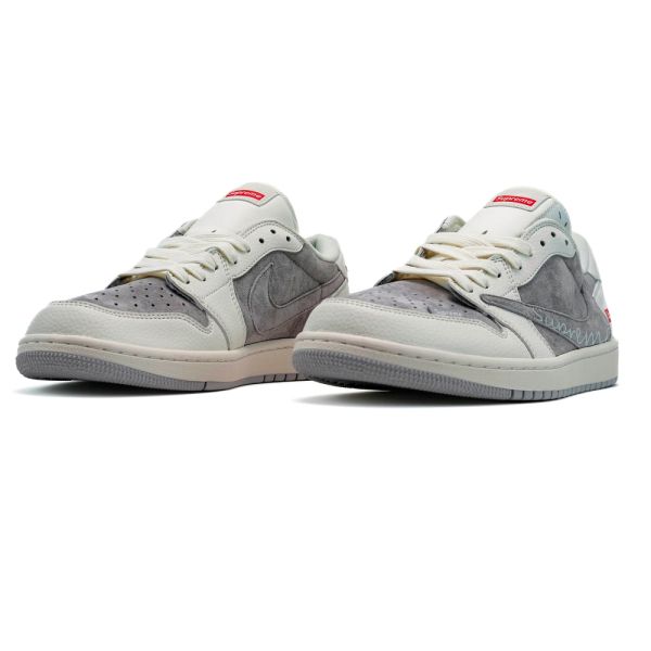 Nike Jordan 1 Retro Low x Travis Scott x Supreme Grey