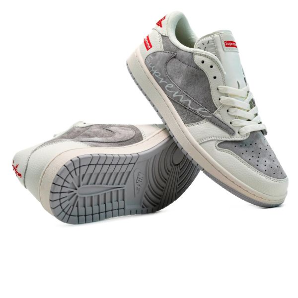 Nike Jordan 1 Retro Low x Travis Scott x Supreme Grey