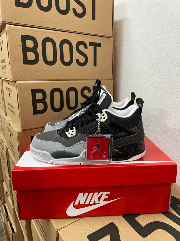 Jordan 1 Nike 4 Black Grey