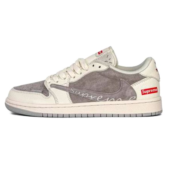 Nike Jordan 1 Retro Low x Travis Scott x Supreme Grey