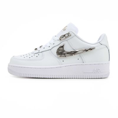 Nike Air Force 1 Low Molten Metal Silver White v1