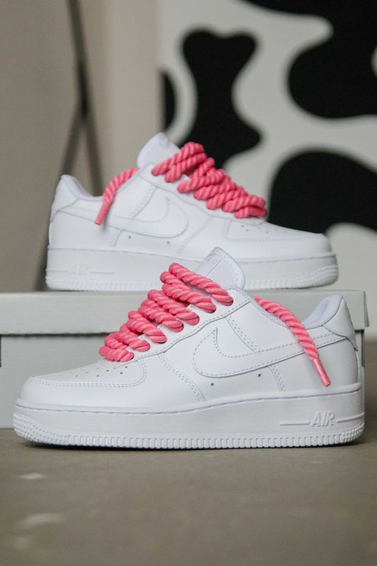 Nike Air Force 1 Rope Laces Pink