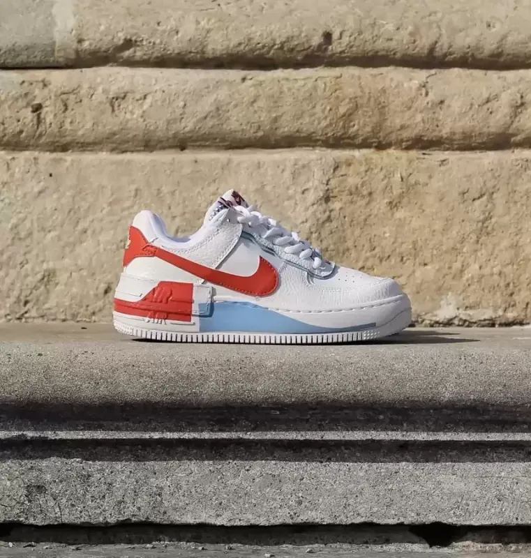 Nike Air Force Shadow Blue Orange