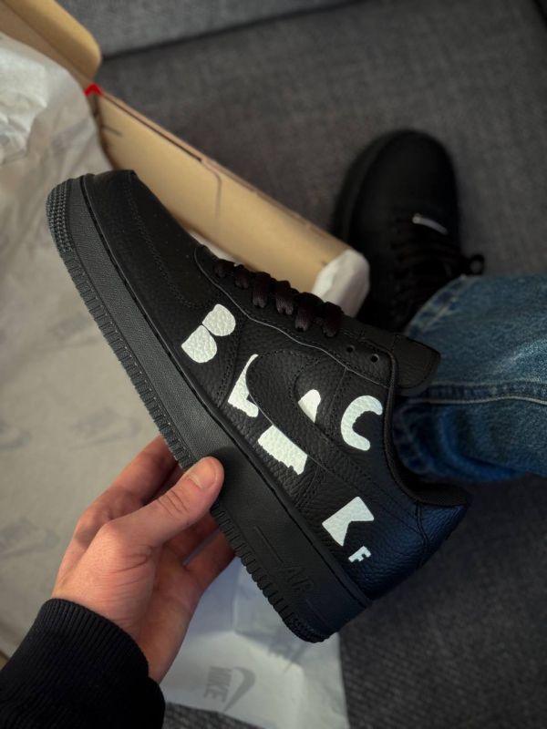 Nike Air Force 1 Omme Des Garcons Black