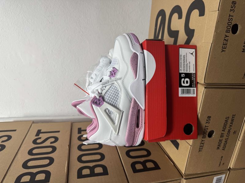 Jordan 1 Nike 4 White/Pink Oreo +